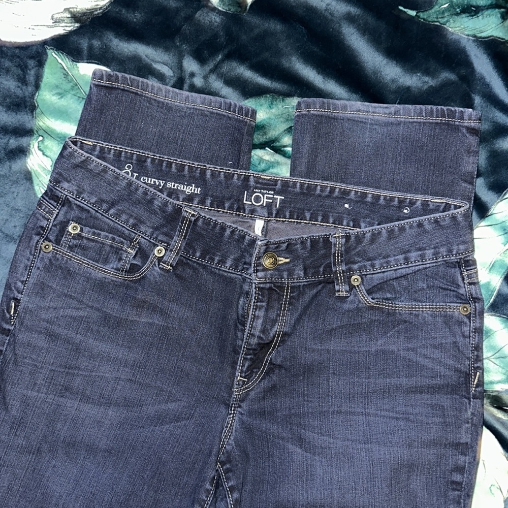 LOFT Curvy Straight Jeans size 8T ☀️